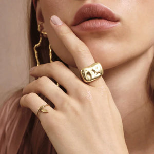 sustainable designer rings with gold