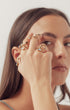 Styling of Gold Leaves, Opals and Moonstone Ring