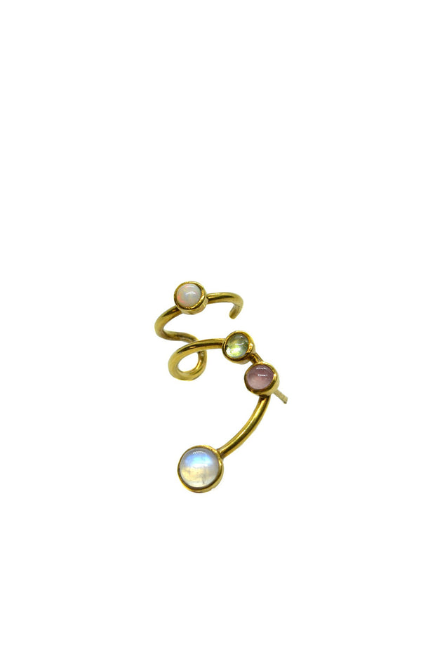 Details on Gold Opal Vine Earcuff