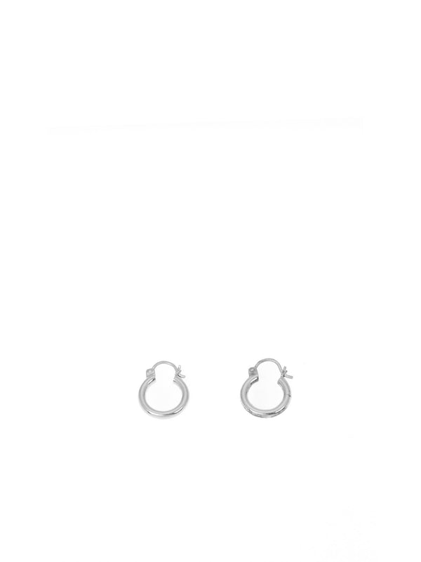 Silver Small Hoops