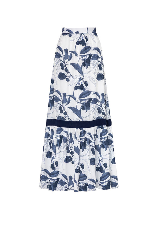Tehani Skirt Blue Cherries