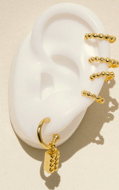 Gold Mini Lego Charm