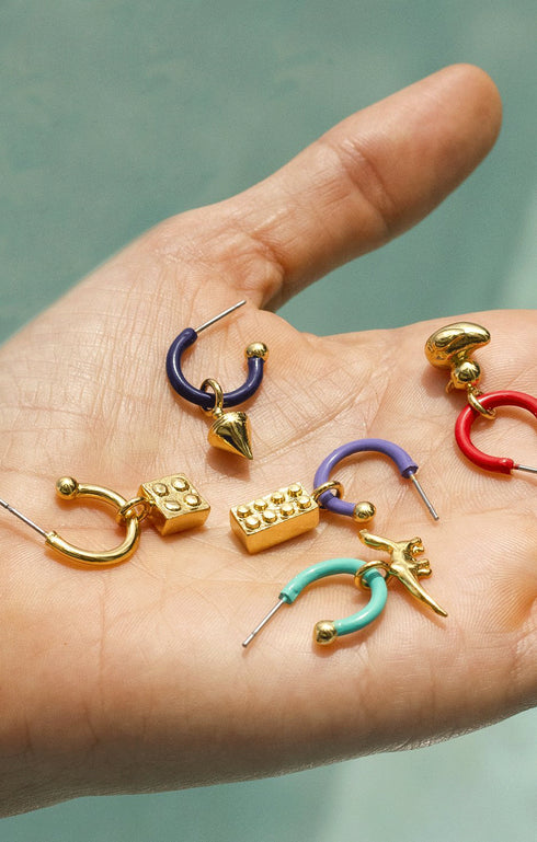 Color Mini Hoop Earrings