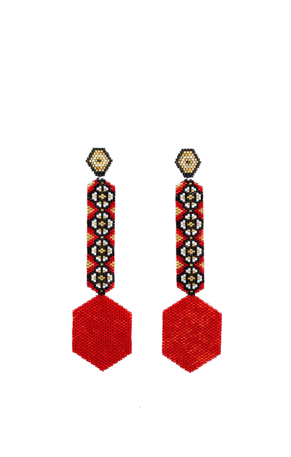 Earrings Haiku Horus Rojo