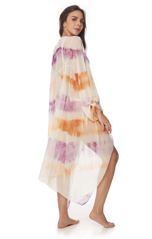 Purple Sunset Flowing Kaftan