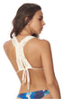 Blue Sky Bikini Top With Macramé Detail