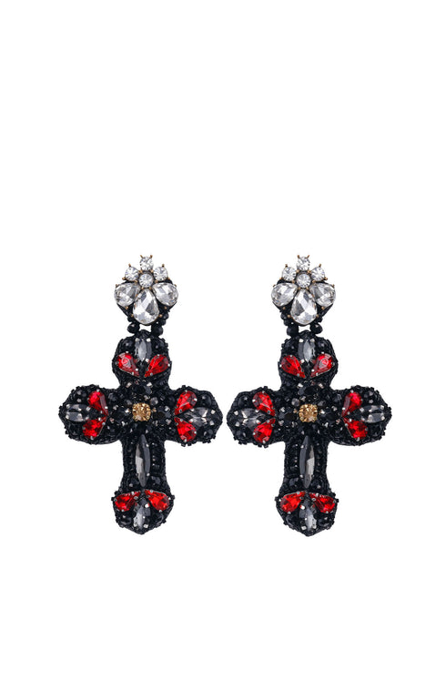 Fiore Cross Earrings