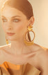 Gold & Red Flora Hoops