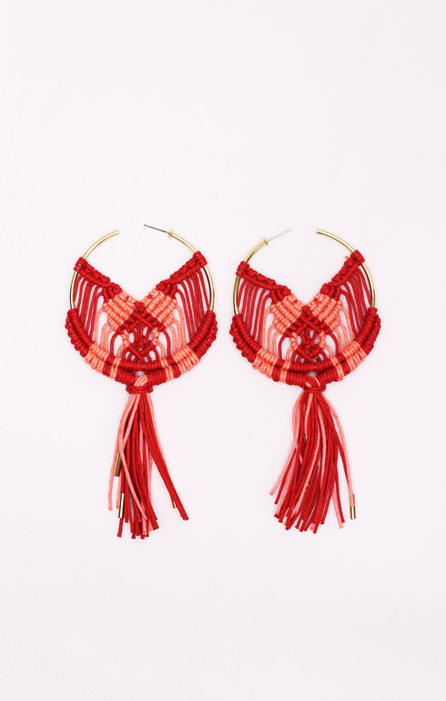 Cru Earrings Coral