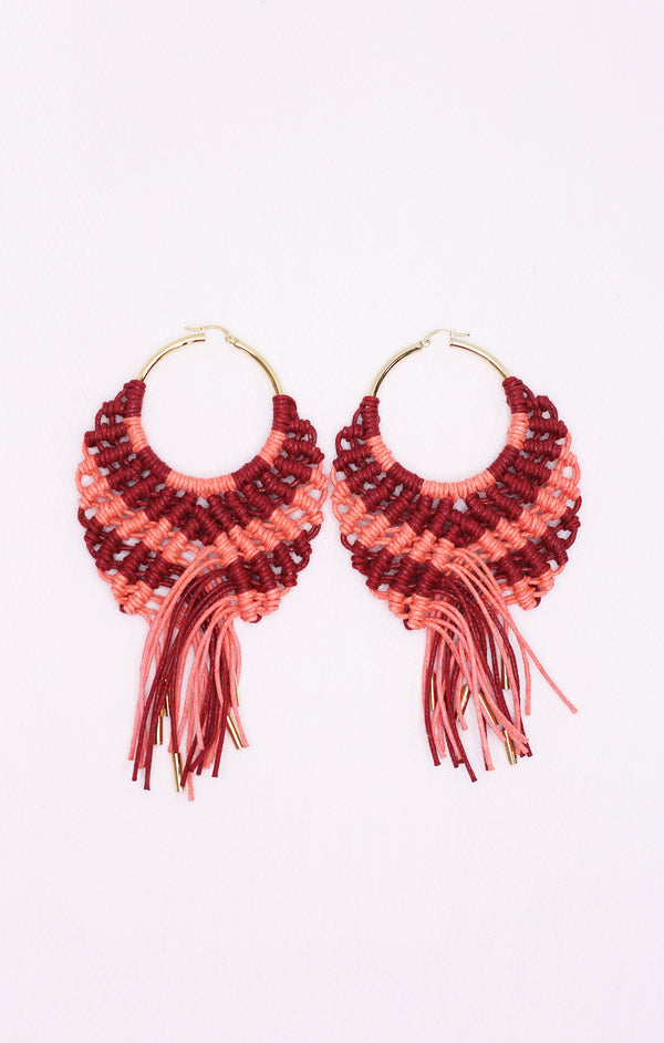 Half Moon Earring Pink