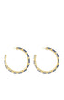Lantana Simple Baguette Hoops