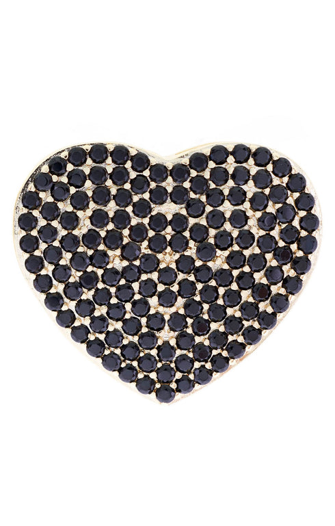 Corazon Suculenta Black Golden Earrings
