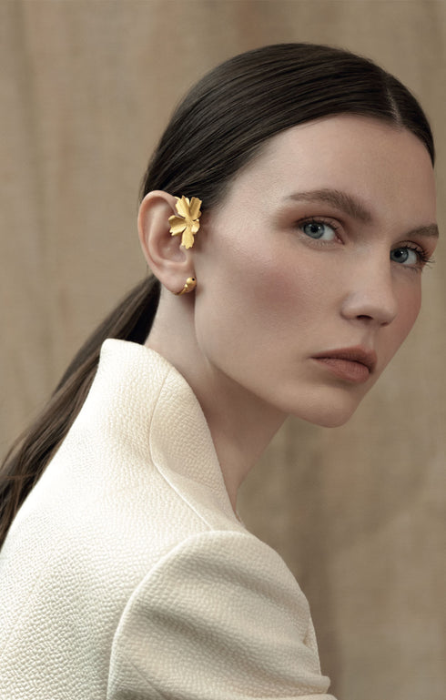Matte Gold Samoa Ear-cuff