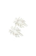 Matte Silver Flora Earrings