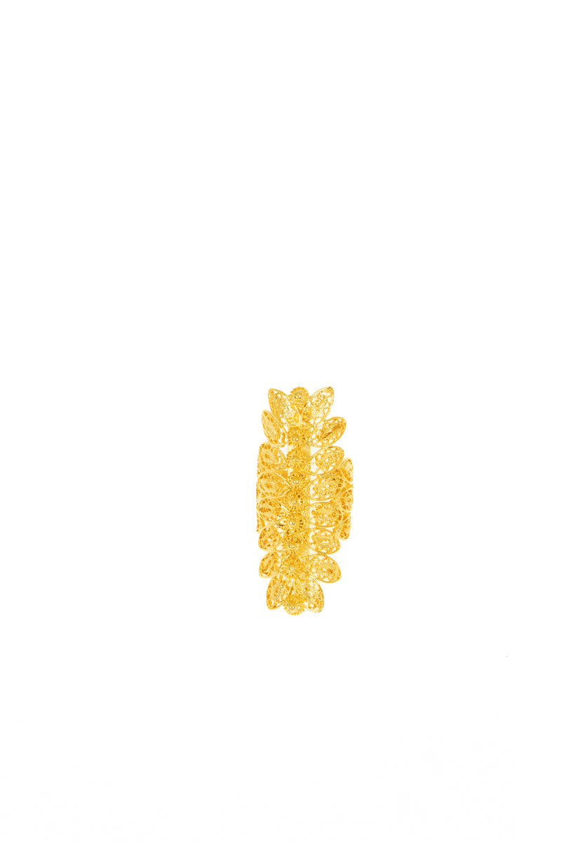Gold Filigree Long Ring – VIPOP