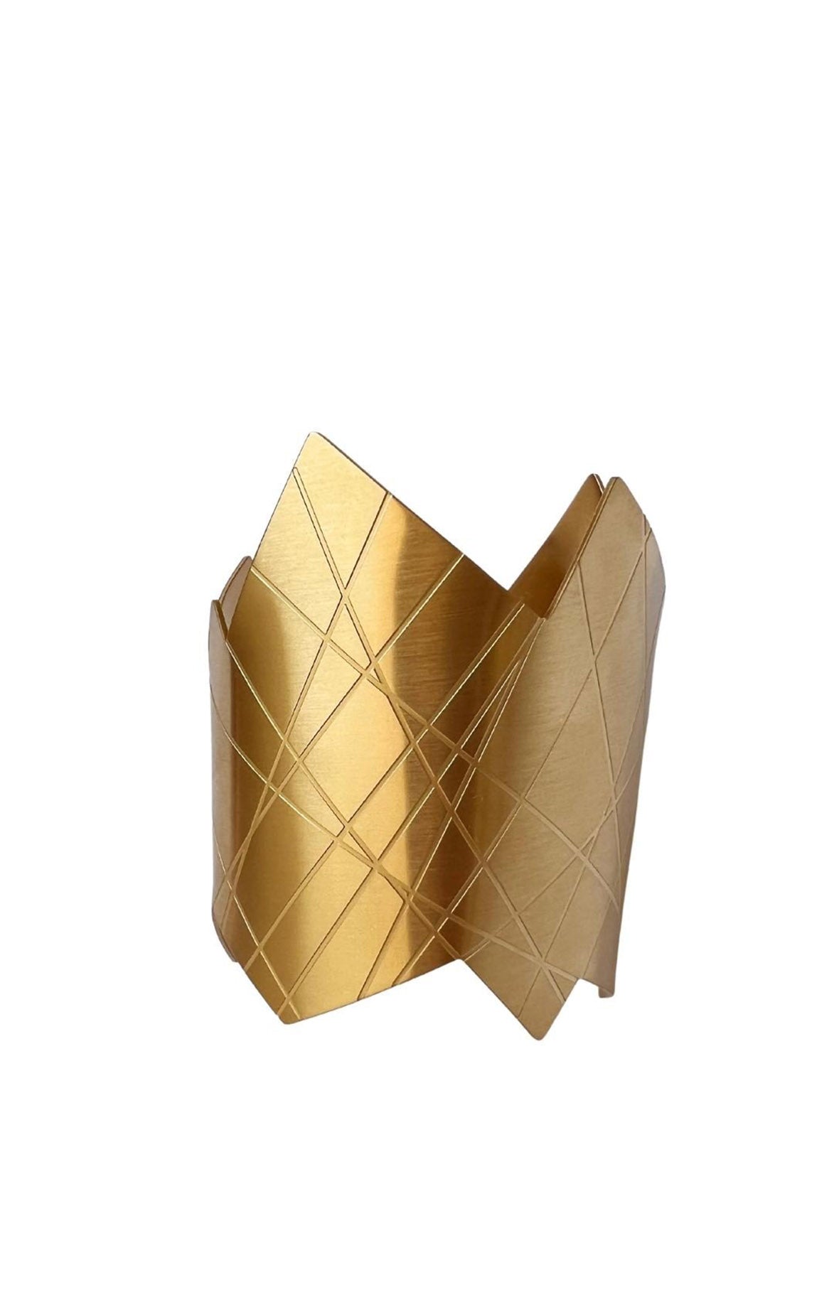 Gold Asymmetrical Cuff Bracelet
