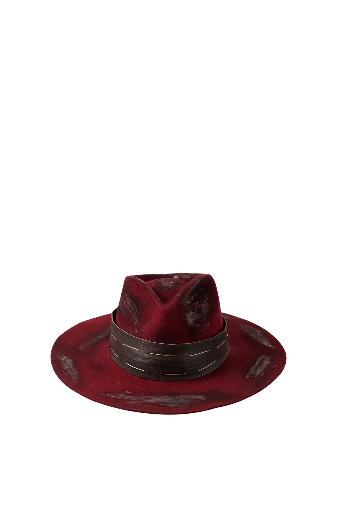Rustic Red Fedora Hat