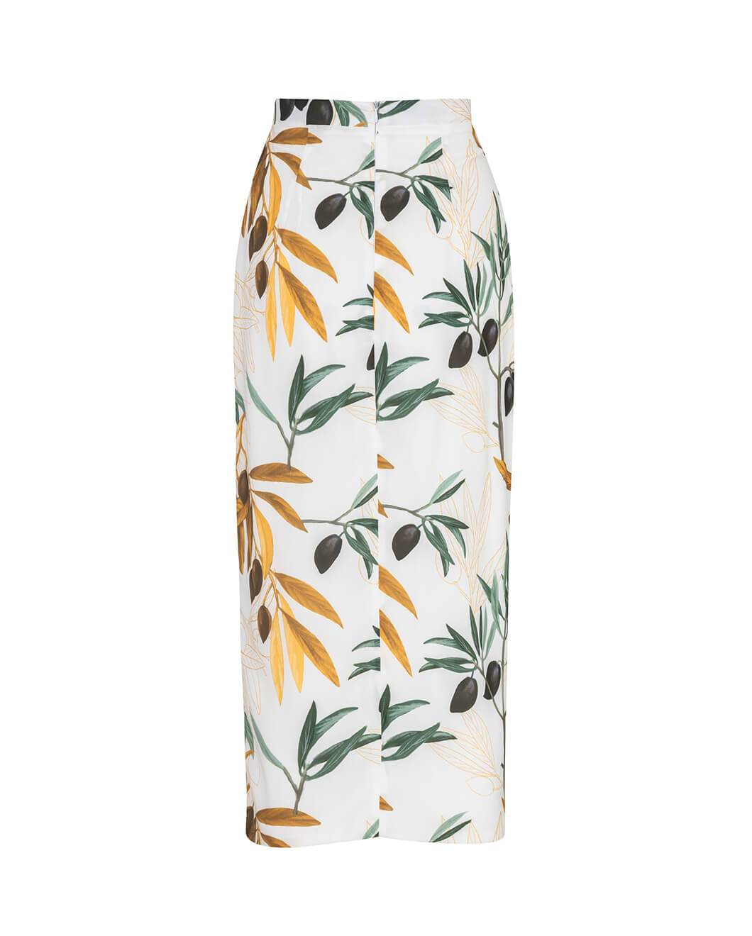 Floral Midi Sarong Skirt