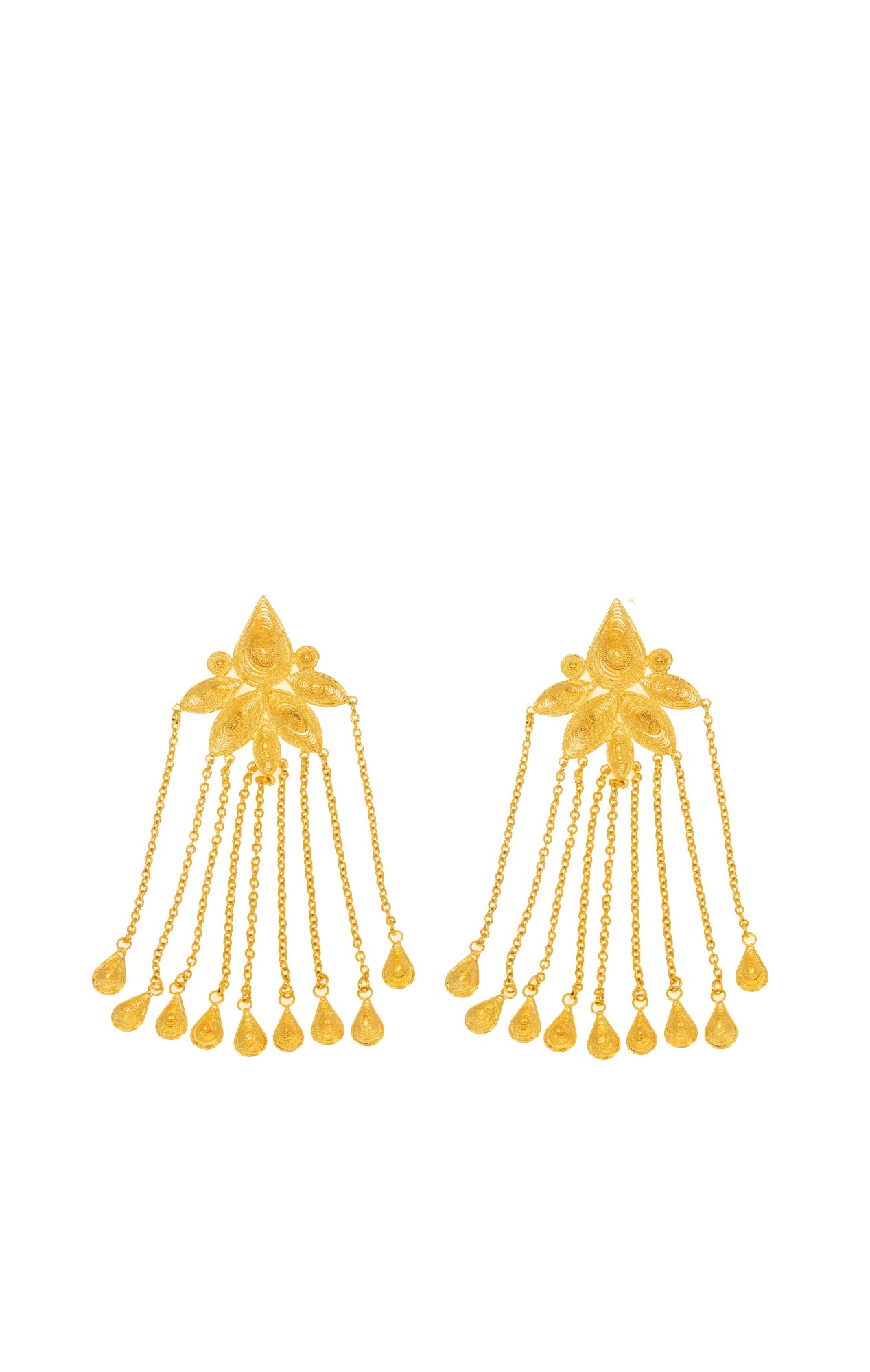 Golden Chain Drop Earrings