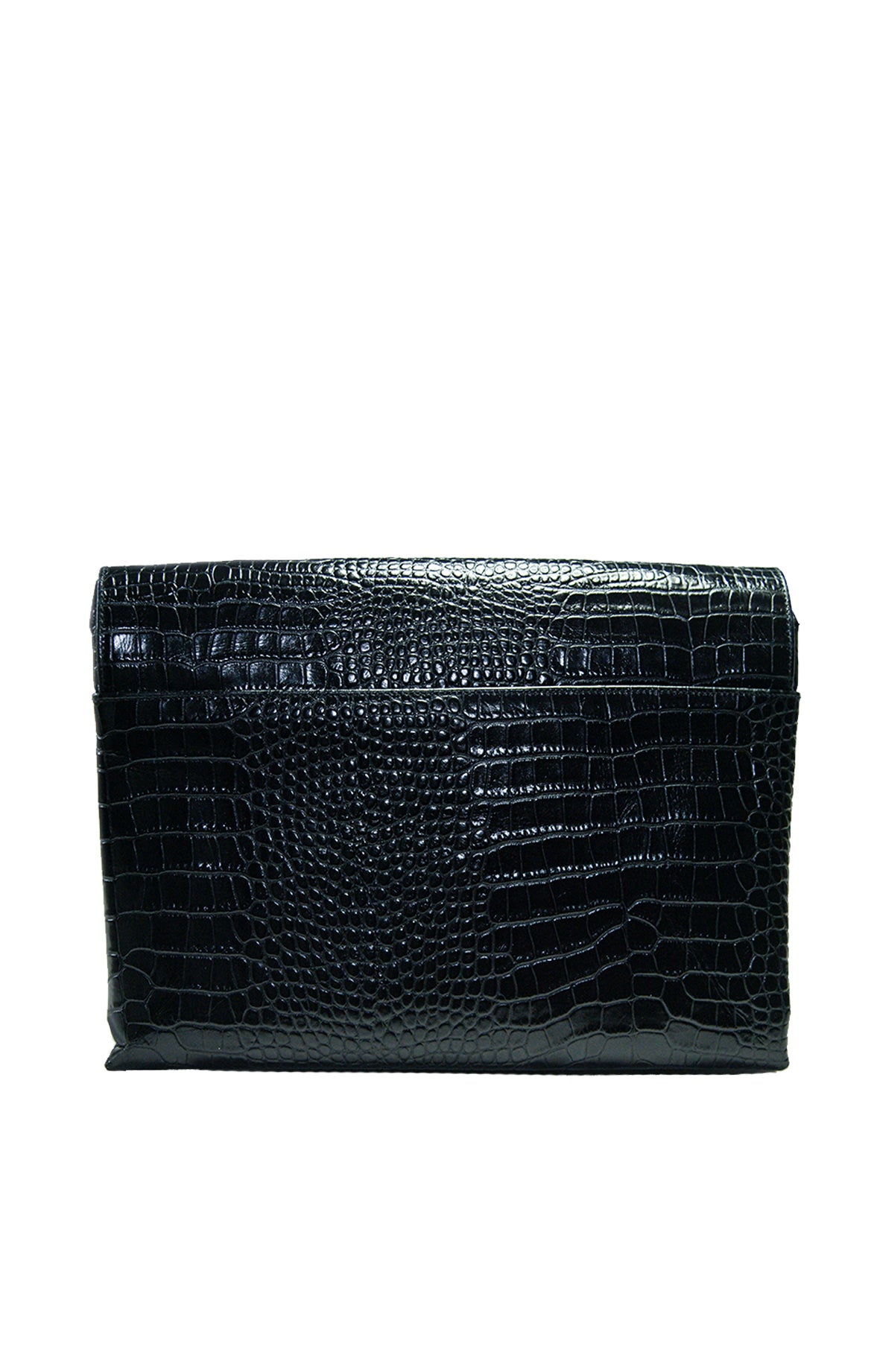 Black Key Clutch Leather Bag