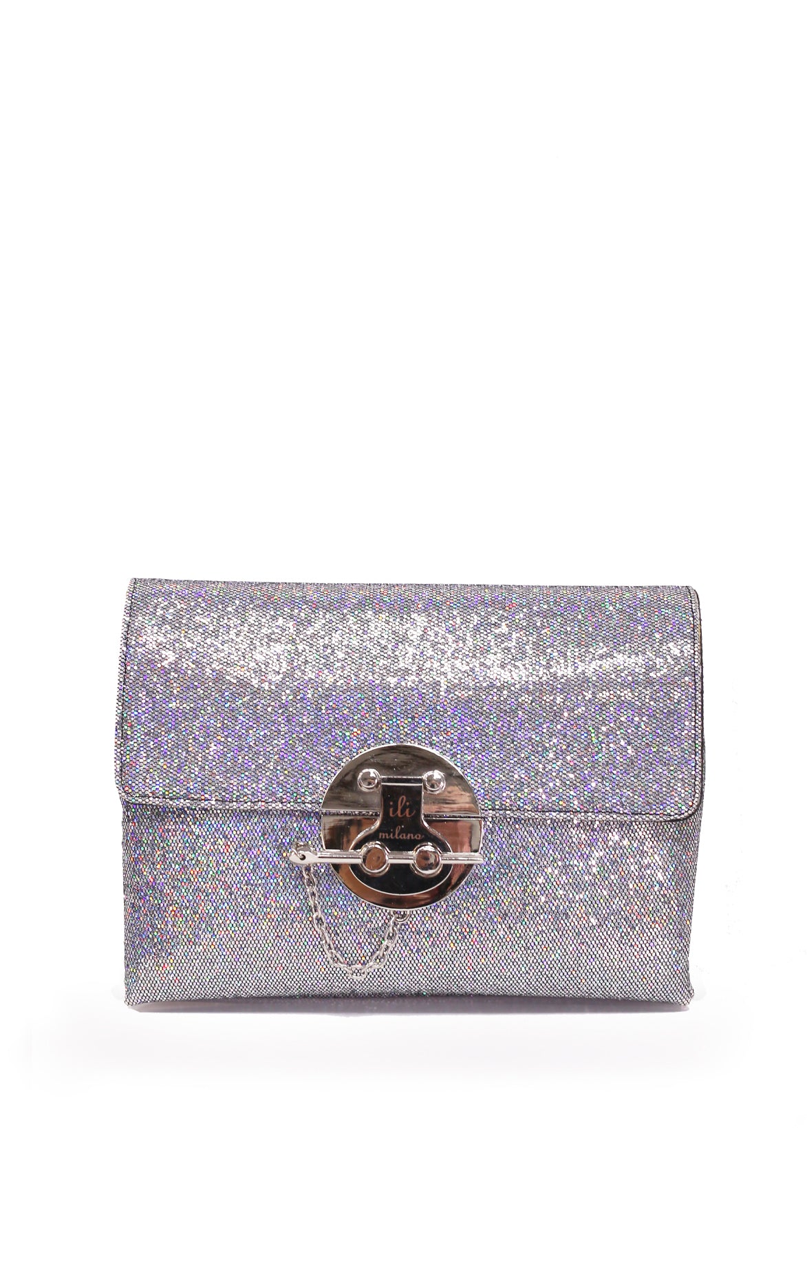 Metallic Lilac Clutch Bag