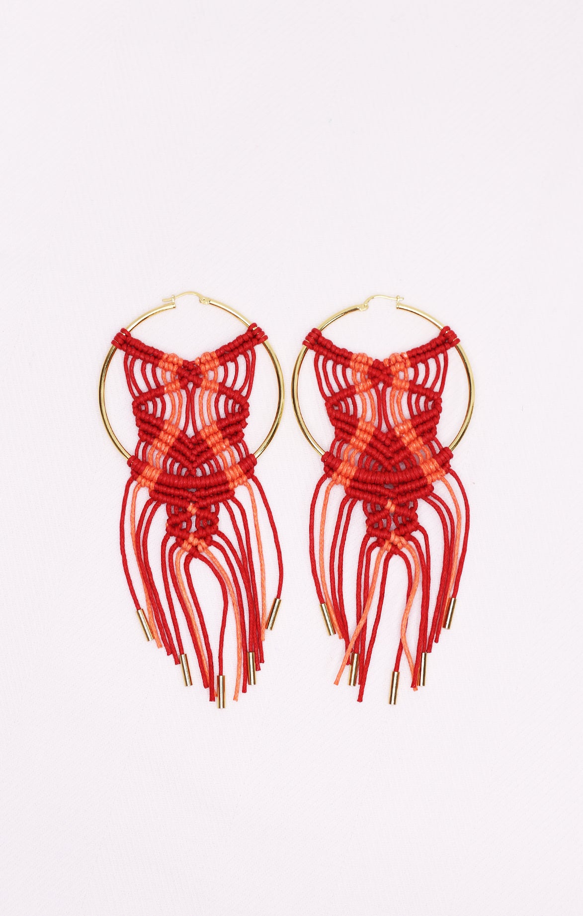 Mosaic Earring Red